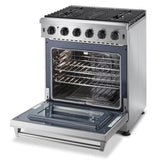 Thor Kitchen 30 in. 4.55 cu. ft. Professional Natural Gas Range in Stainless Steel, LRG3001U