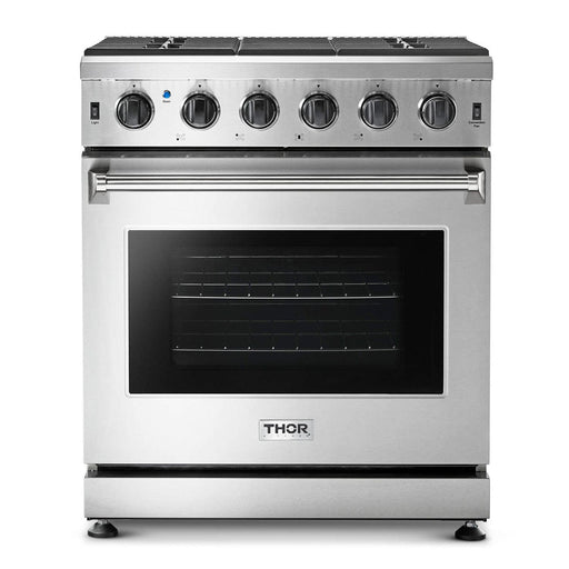 Thor Kitchen Appliance Package 30 in. Natural Gas Range, 30 in. Range Hood, AP-LRG3001U