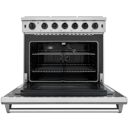 Thor Kitchen 36 in. 6.0 Cu. Ft Professional Natural Gas Range in Stainless Steel - LRG3601U