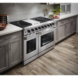 Thor Kitchen Appliance Package - 48 in. Propane Gas Range, Dishwasher, Refrigerator, Microwave Drawer, AP-LRG4807ULP-6