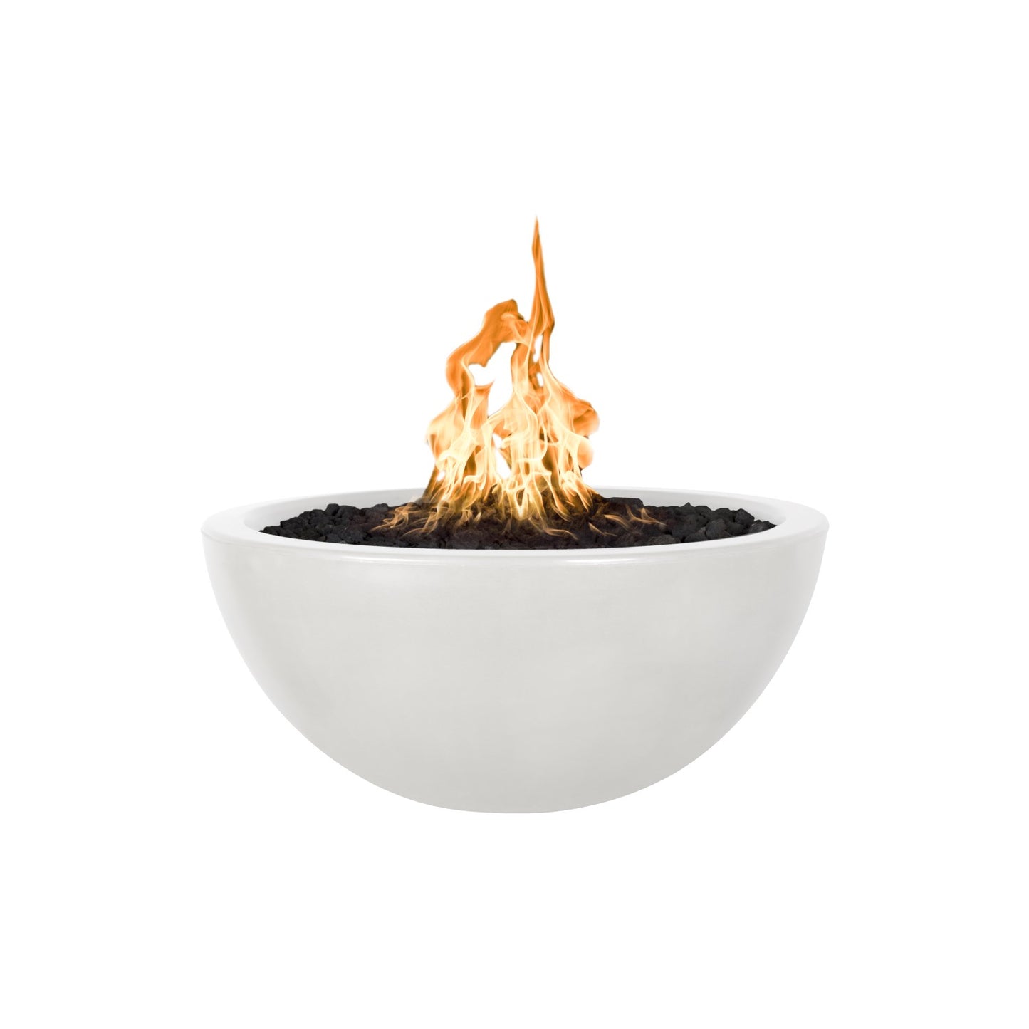 30" Luna Concrete Fire Bowl Limestone