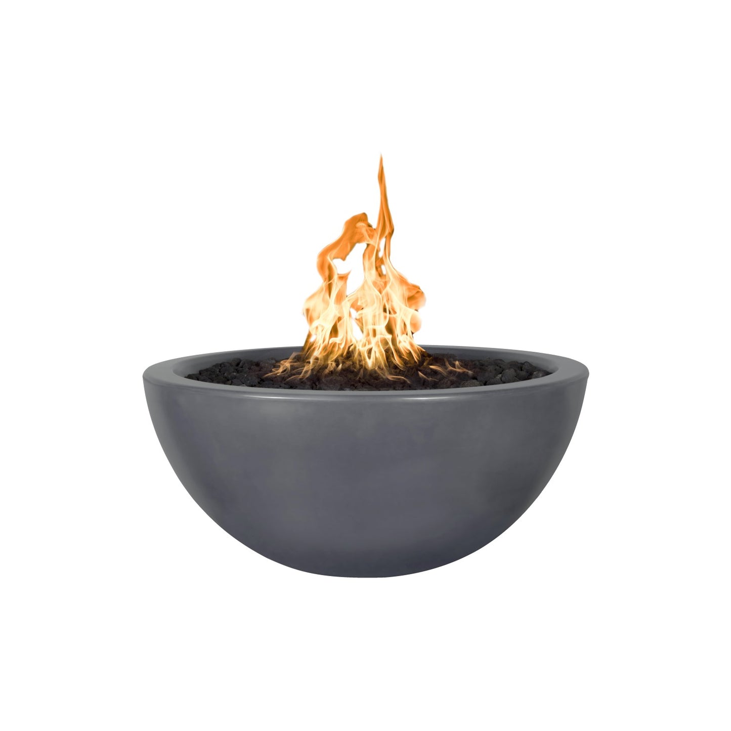 30" Luna Concrete Fire Bowl Gray