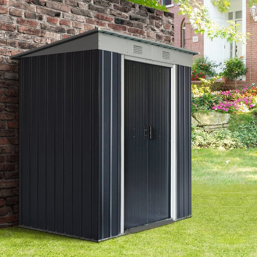 Outsunny 6' x 4' Backyard Garden Tool Storage Shed - 845-428