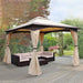 Outsunny 10' x 12' Outdoor Gazebo with Mesh Netting Sidewalls - 84C-150