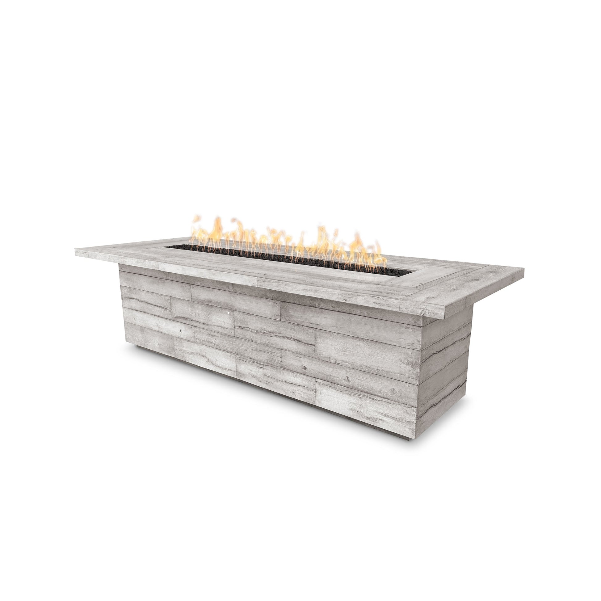 Laguna Wood Grain Fire Pit Ivory
