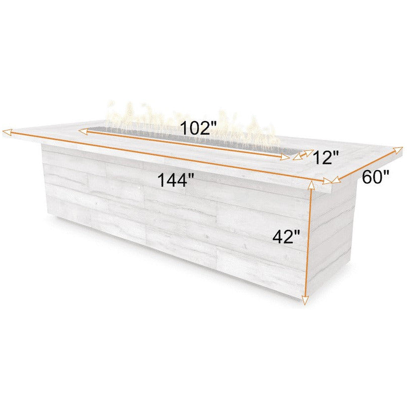 Laguna Wood Grain Fire Pit Dimensions