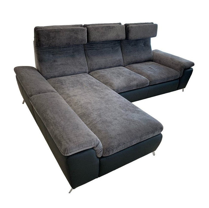 Sectional sleeper Sofa LOCO with storage, Gray/ Black - Backyard Provider