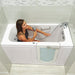 Ella's Bubbles Lounger – Acrylic Outward Swing Door Walk In Bathtub (26.75″W x 59″L) - Backyard Provider