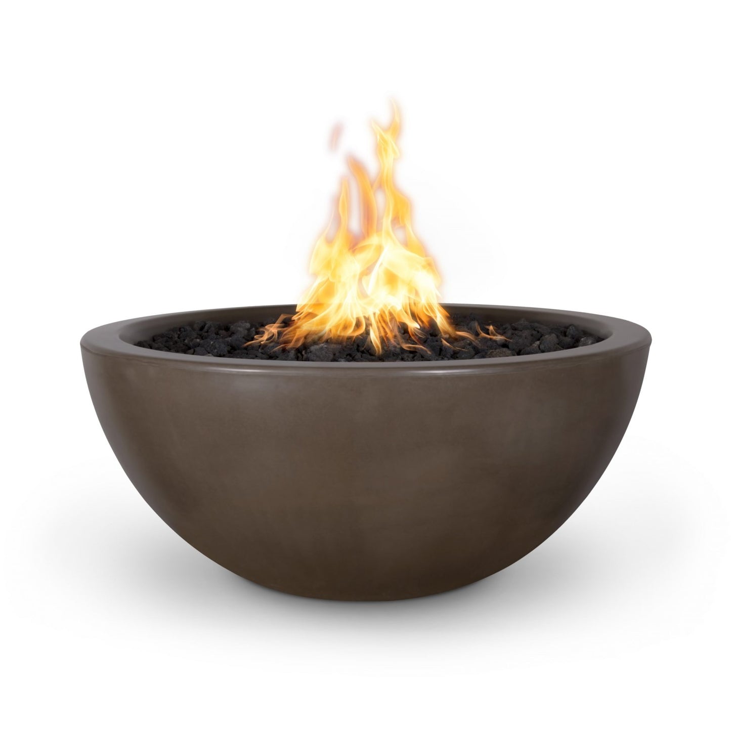 38" Luna Concrete Fire Bowl Chocolate