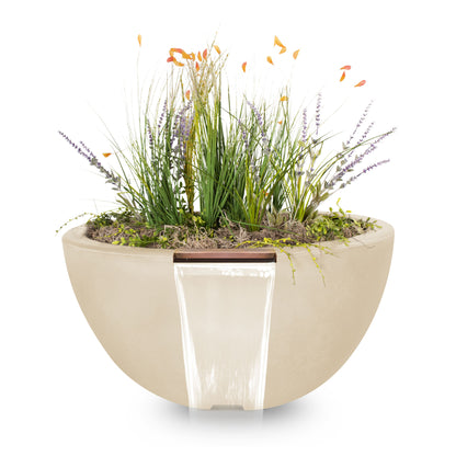 Luna Concrete Planter & Water Bowl Vanilla