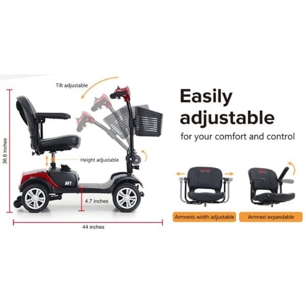 Metro Mobility M1 Portal 4-Wheel Mobility Scooter - Backyard Provider