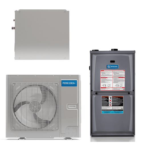 MRCOOL 2-3 Ton Central Air Conditioner and 80% AFUE, 88K BTU Gas Furnace Split System - Downflow - CS-MD36-MGD8090D-MDU36