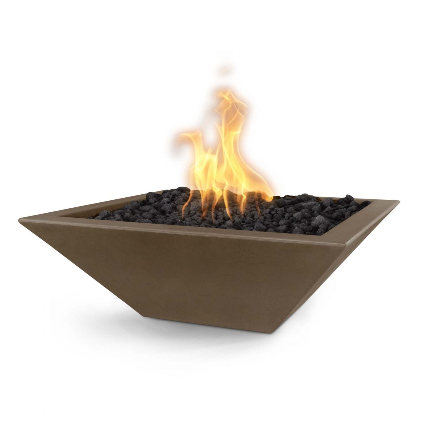 Maya Concrete Fire Bowl Chocolate