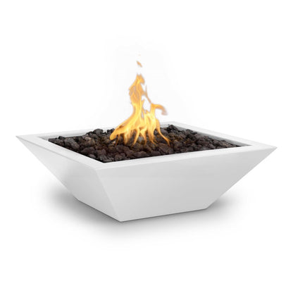 Maya Powder Coated Fire Bowl White