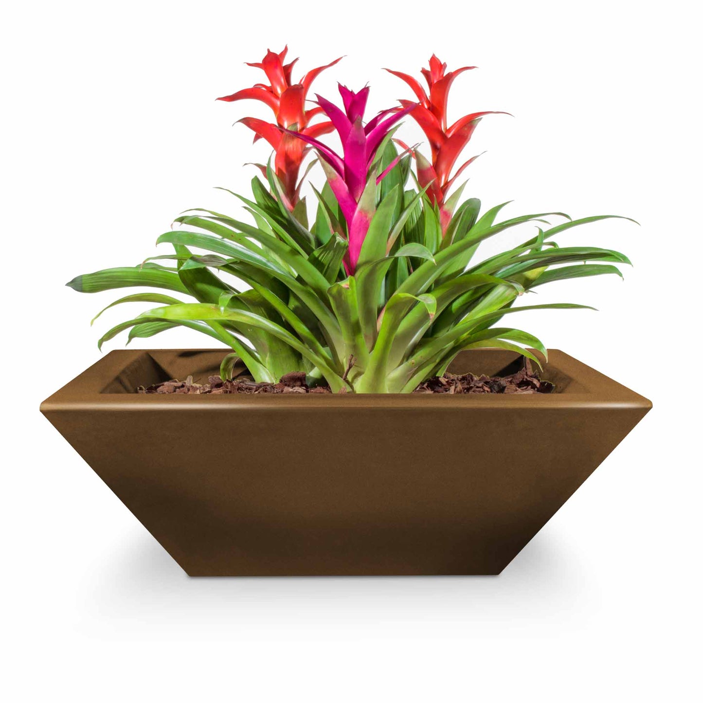 The Outdoor Plus Maya Concrete Planter Bowl - Bronze