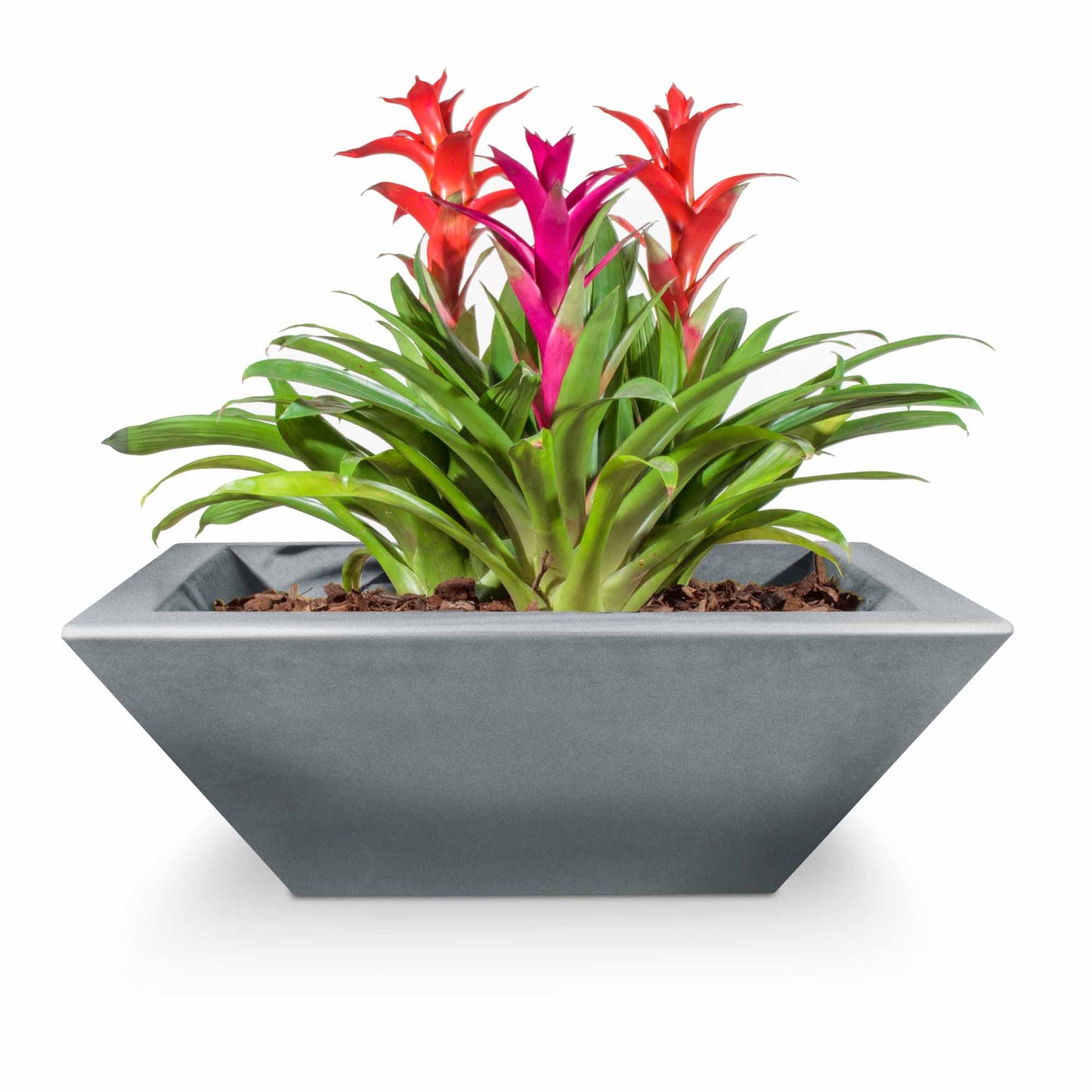 The Outdoor Plus Maya Concrete Planter Bowl - Silver