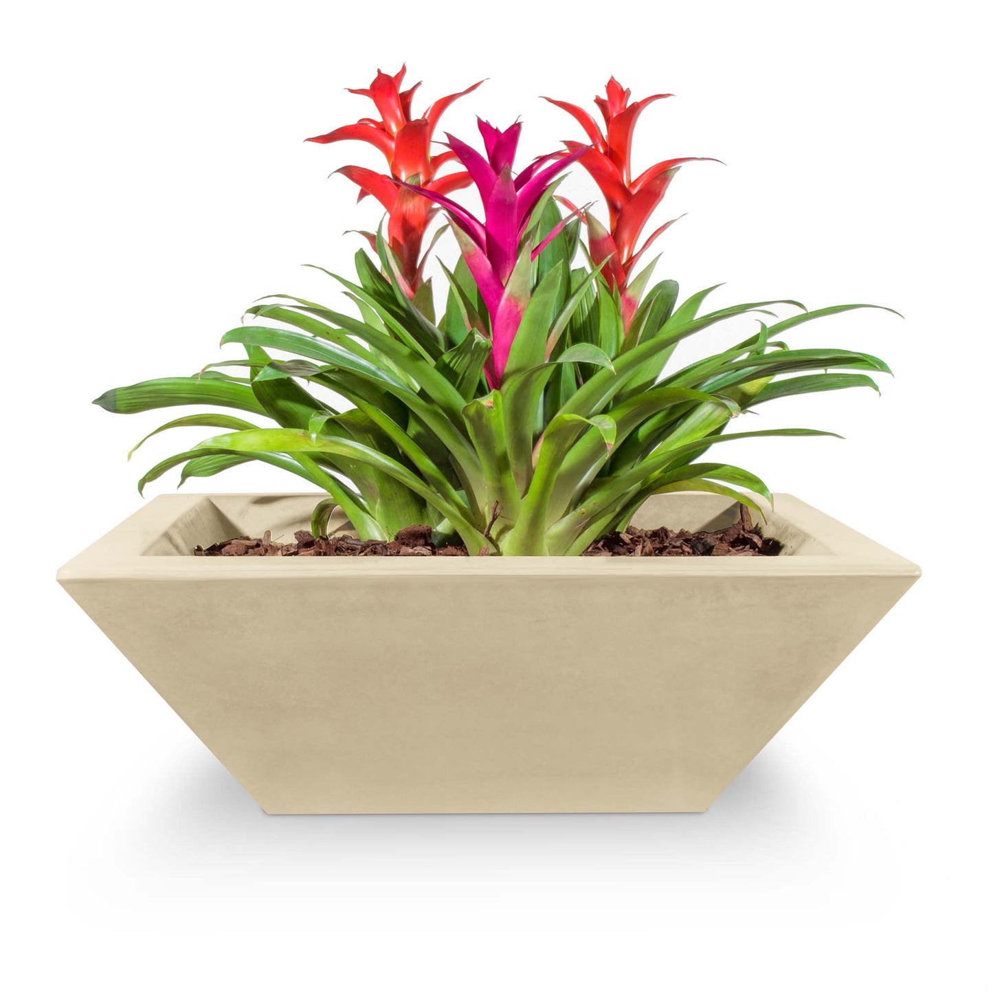 The Outdoor Plus Maya Concrete Planter Bowl - Vanilla