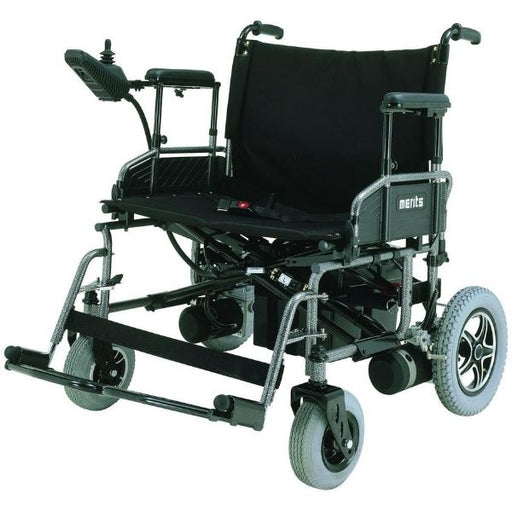 Merits Health P181 Travel-Ease Bariatric Folding Power Chair 450 lbs - Backyard Provider