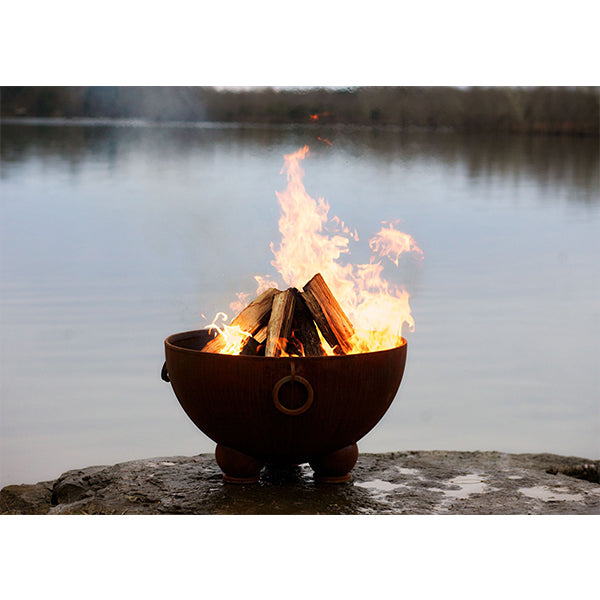 Fire Pit Art Nepal Fire Pit - with fire