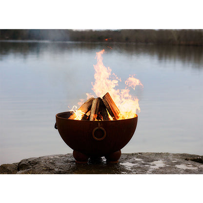 Fire Pit Art Nepal Fire Pit - with fire