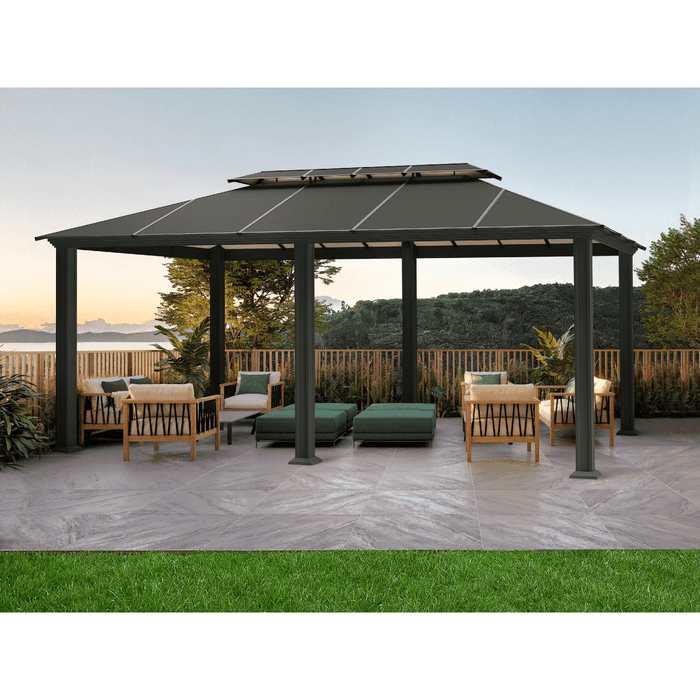 Paragon Outdoor Santa Monica Hard Top Gazebo -GZ3XL - Backyard Provider