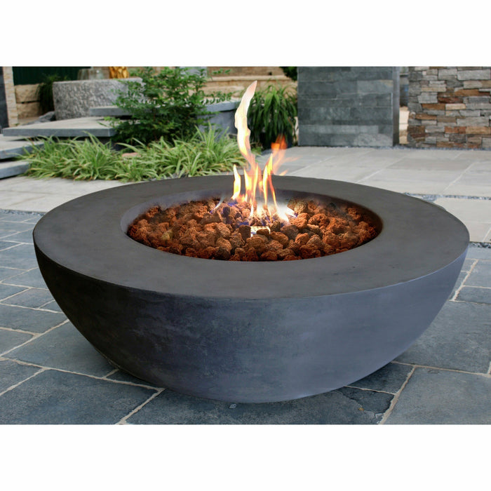 Elementi - Lunar Round Concrete Fire Pit Table OFG101