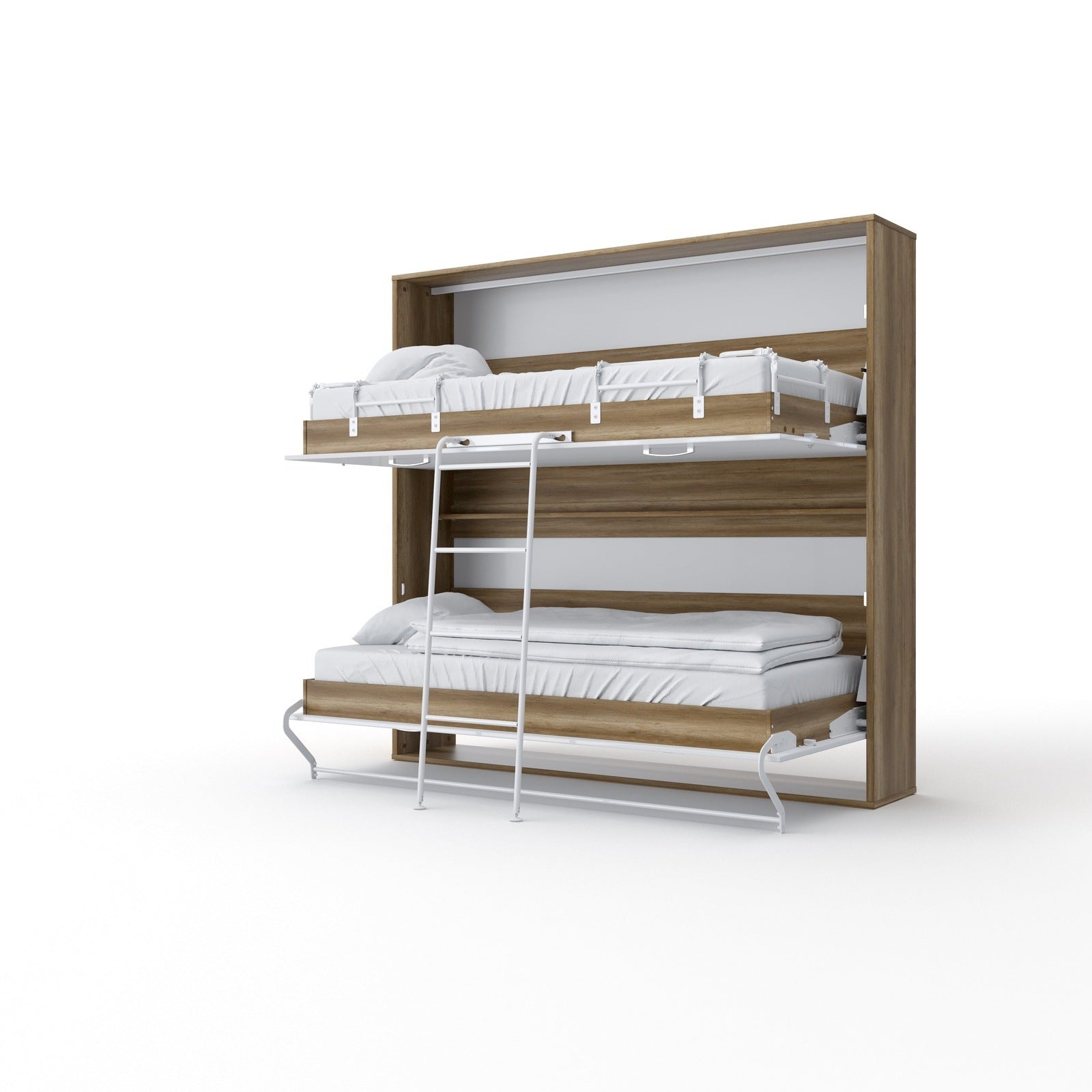 Maxima House OTIS Murphy Bunk Bed European TWIN size with mattresses - OTIS-W - Backyard Provider