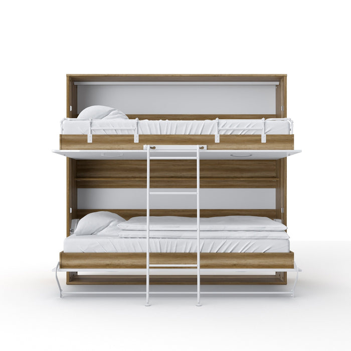 Maxima House OTIS Murphy Bunk Bed European TWIN size with mattresses - OTIS-W - Backyard Provider