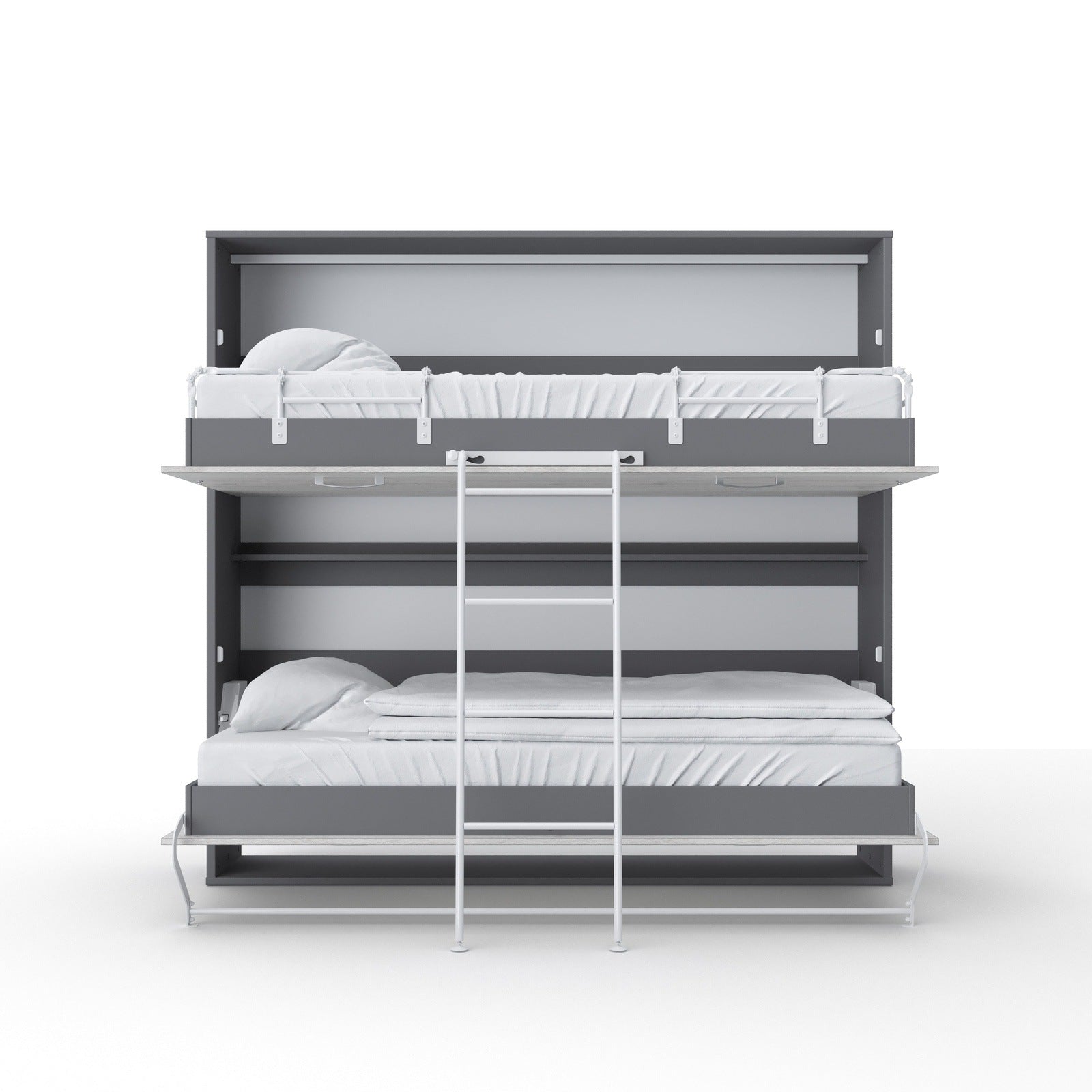 Maxima House OTIS Murphy Bunk Bed European TWIN size with mattresses - OTIS-W - Backyard Provider