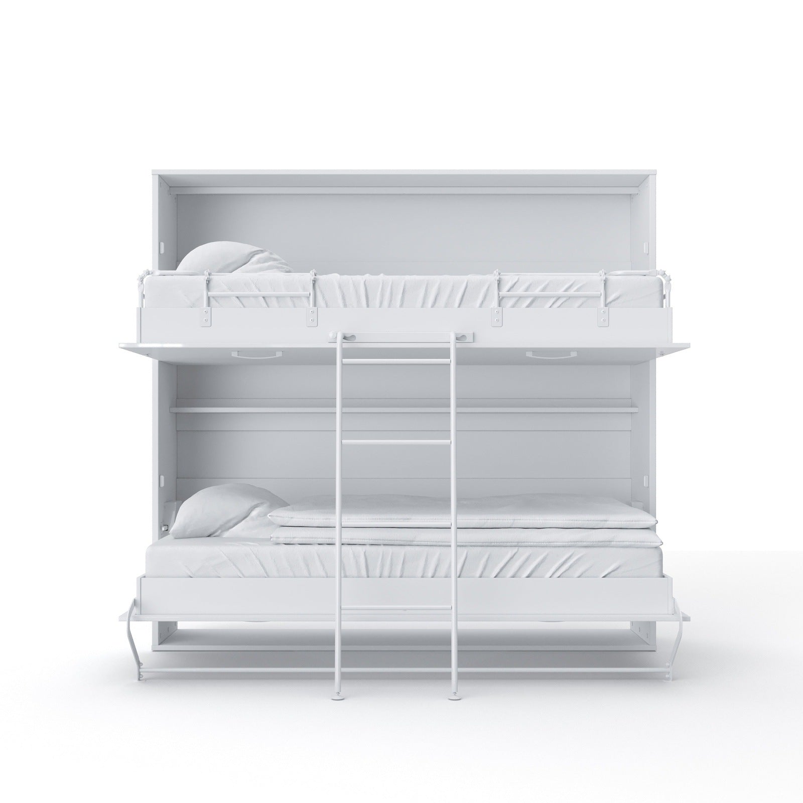 Maxima House OTIS Murphy Bunk Bed European TWIN size with mattresses - OTIS-W - Backyard Provider