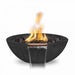 The Outdoor Plus OPT-RWGFW Sedona Wood Grain Concrete Fire and Water Bowl, 27-Inch