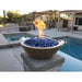 The Outdoor Plus OPT-RFW Sedona Concrete Fire and Water Bowl, 27-Inch