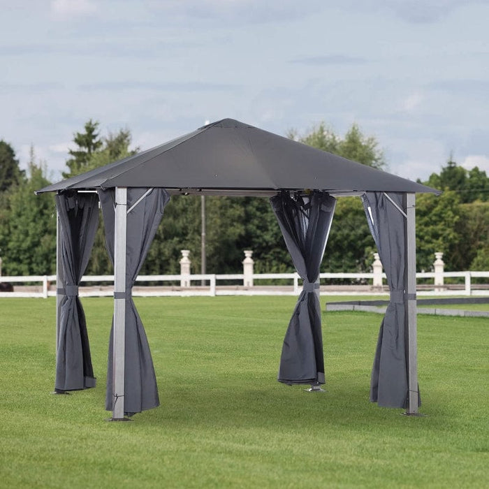 Outsunny Patio Gazebo 10' x 10' Outdoor Soft Top Canopy Tent - 84C-164