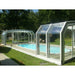 Sunrooms-Enclosures Polished Curves Oceanic High Type II Pool Enclosure, 20’10”L x 14’8”W x 7’7”H