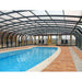 Sunrooms-Enclosures Polished Curves Oceanic High Type II Pool Enclosure, 20’10”L x 14’8”W x 7’7”H