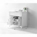 Ancerre Aspen Bathroom Vanity with Sink and Carrara White Marble Top Cabinet Set - VTS-ASPEN-36-W-CW - Backyard Provider