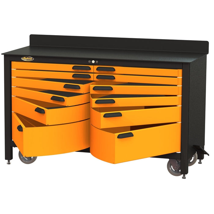 Swivel Storage Solutions Pro 60 12-Drawer Rolling Workbench Model: PRO603512 - Backyard Provider