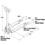 Wesco STAINLESS STEEL PALLET TRUCK - 272152 - Backyard Provider