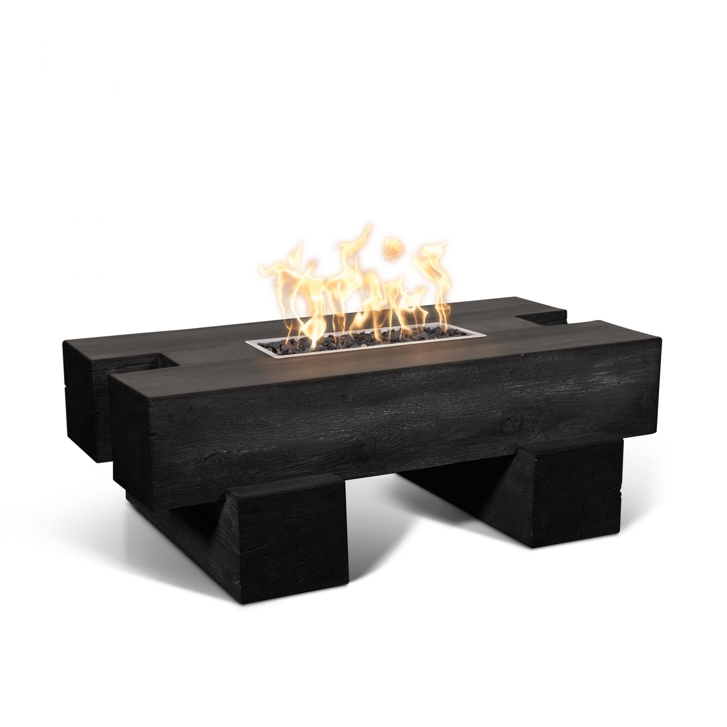 Palo Wood Grain Fire Pit Ebony
