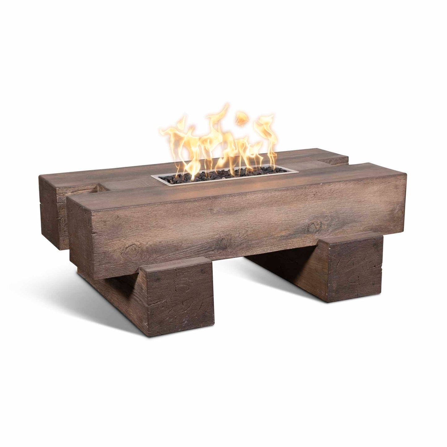Palo Wood Grain Fire Pit Oak
