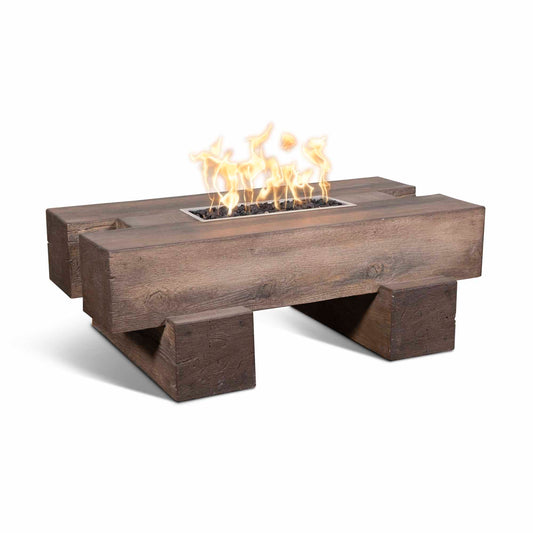 Palo Wood Grain Fire Pit Oak