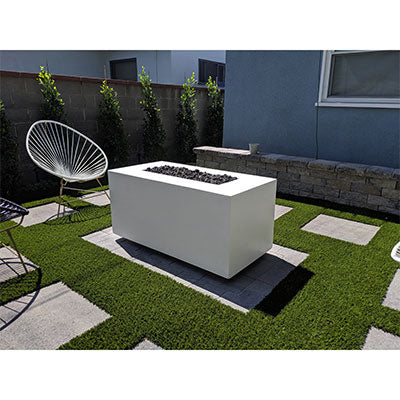 60" Pismo Concrete Fire Pit Lifestyle (white)