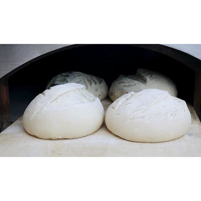 Bread in Bull Pizza oven