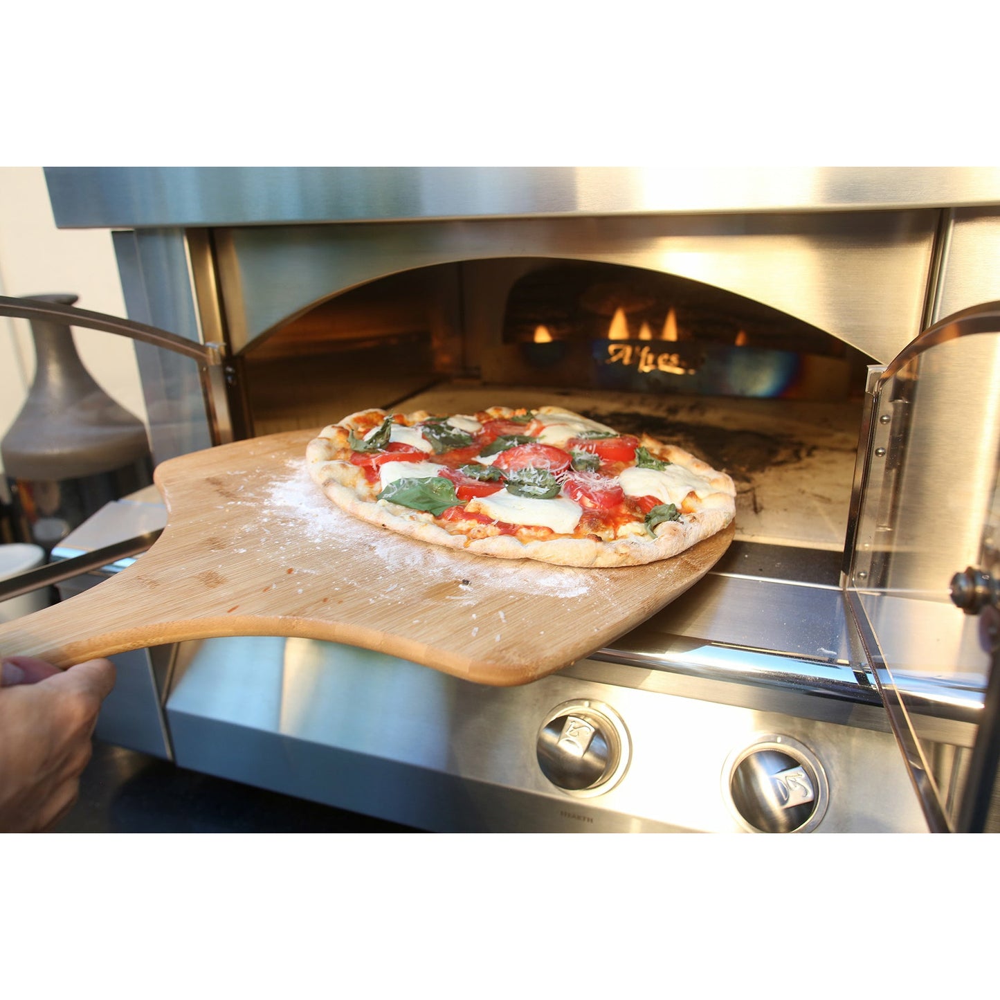 Pizza in Pizza Oven