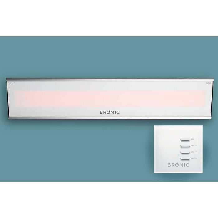 Bromic Platinum Marine Smart-Heat 3400 Watt Radiant Infrared Outdoor Electric Heater | White - BH0320018