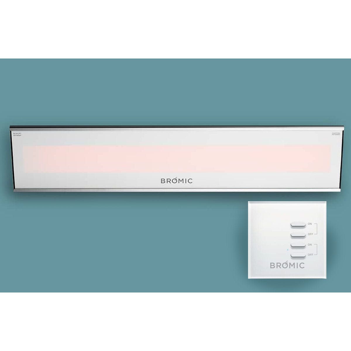 Bromic Platinum Smart-Heat 3400 Watt Radiant Infrared Outdoor Electric Heater | White - BH0320008