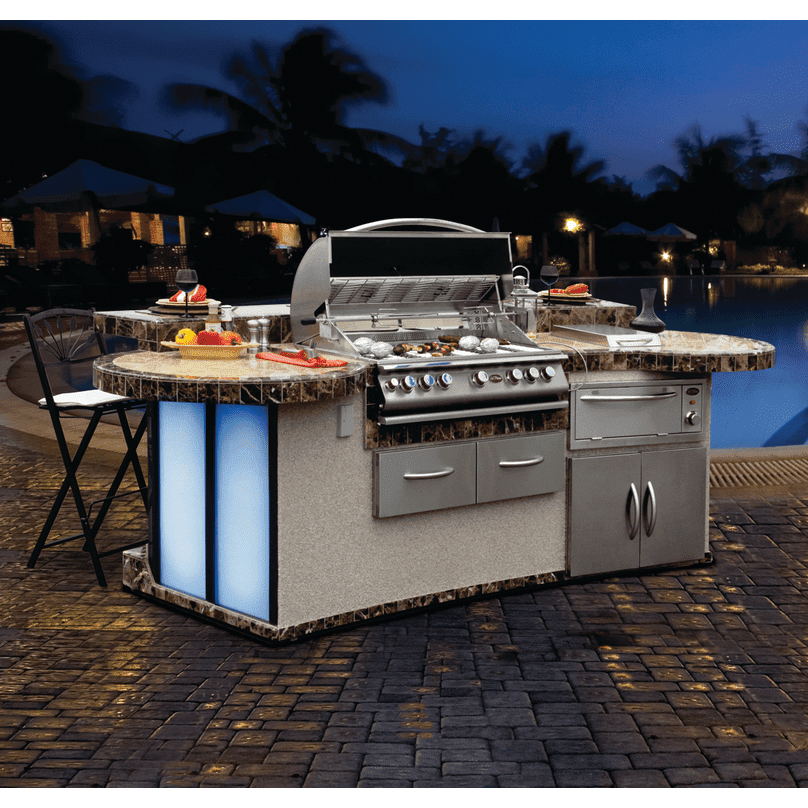 Cal Flame 2 in 1 Oven Built In Steel Warmer & Pizza Oven BBQ14967E