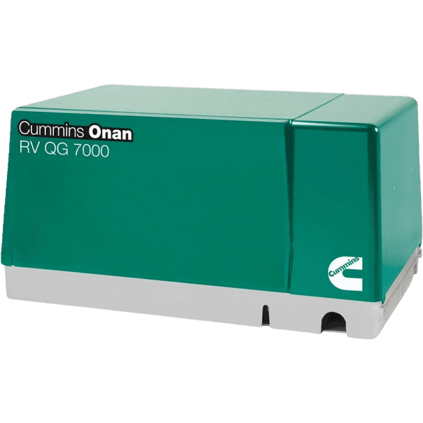 Cummins Onan QG 7000 7kW EFI RV Generator 7HGJAA-97 RV Gas Single Phase 120 Volt Air Cooled 30A & 30A Breaker New