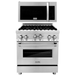 ZLINE Appliance Package - 30 Inch Gas Range and Over-the-Range Microwave, 2KP-RGOTR30