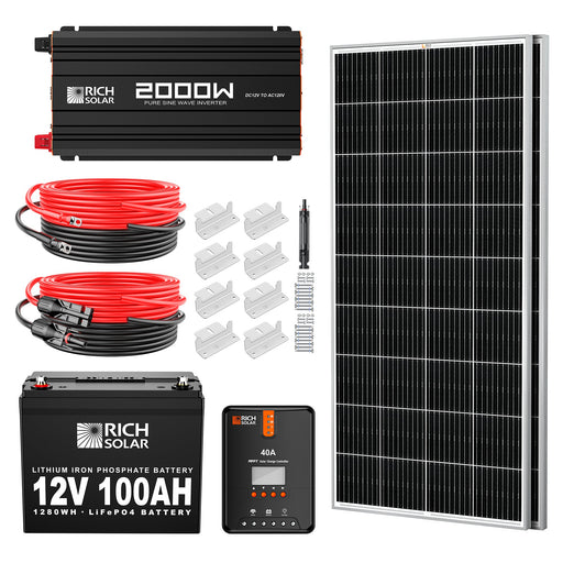 400 Watt Complete Solar Kit - Backyard Provider